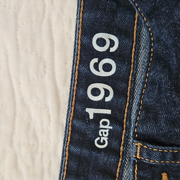 GAP 1969 ALWAYS SKINNY WOMENS JEANS SIZE 26 S DARK BLUE DENIM PRE-OWNED - Picture 5 of 17